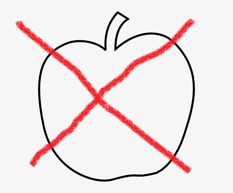 Apple crossed out 1